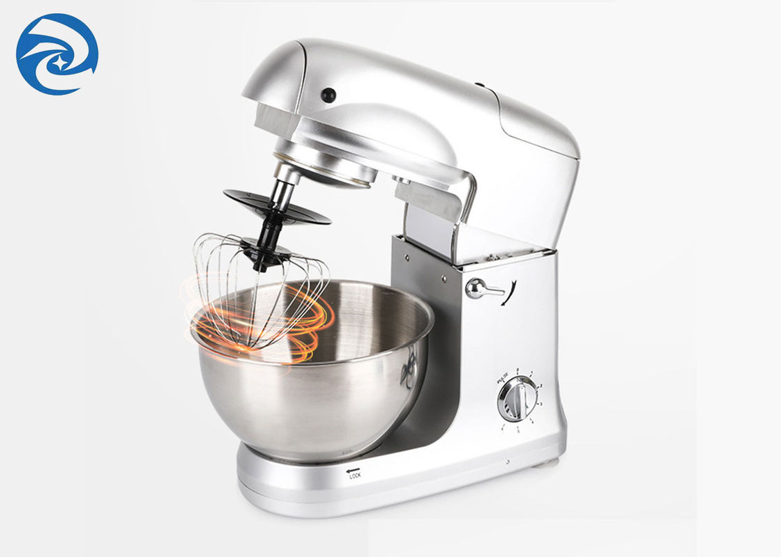 Silberne Mischer des Stand-1000W 5 Quart-Edelstahl 5 Liter