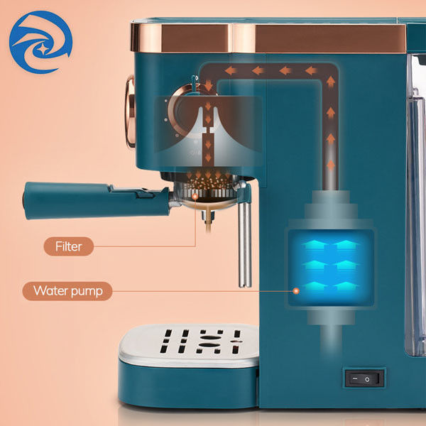 Halb automatische Hauptkaffee-Maschinen-kleiner Italiener 1050W für Haus mit Milch Frother