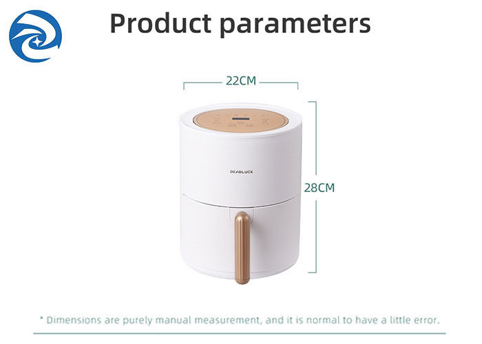 Smart Home-Luft-Bratpfanne 2.6qt 800W 2.5L ringsum Multifunktions