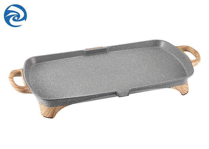 Stein-hölzernes Korn-elektrische Grills siebt Bratpfannen 1350W 220V